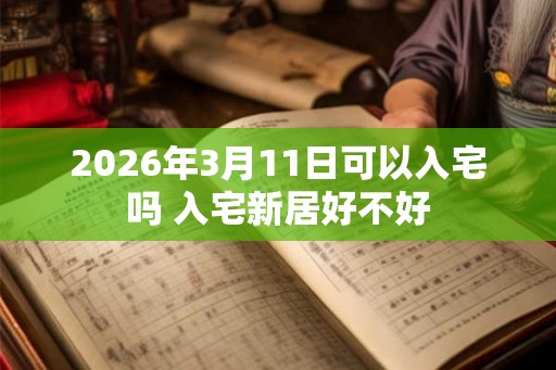 2026年3月11日可以入宅吗 入宅新居好不好