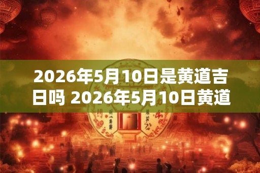 2026年5月10日是黄道吉日吗 2026年5月10日黄道吉日吗