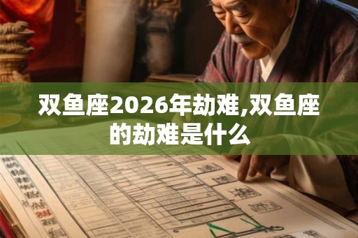 双鱼座2026年劫难,双鱼座的劫难是什么 双鱼座2026年劫难,双鱼座的劫难是什么
