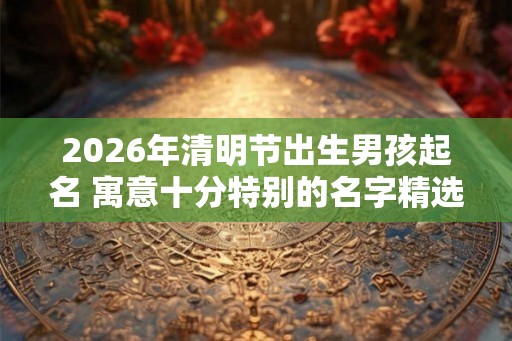 2026年清明节出生男孩起名 寓意十分特别的名字精选 2026年清明节出生男孩起名 寓意十分特别的名字精选