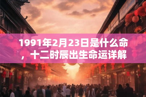 1991年2月23日是什么命，十二时辰出生命运详解