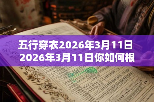 五行穿衣2026年3月11日 2026年3月11日你如何根据五行穿衣