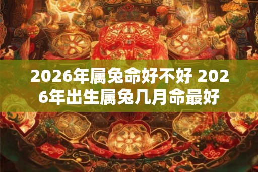 2026年属兔命好不好 2026年出生属兔几月命最好