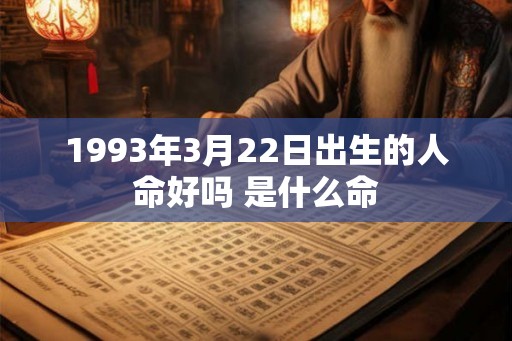 1993年3月22日出生的人命好吗 是什么命