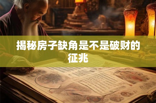 揭秘房子缺角是不是破财的征兆