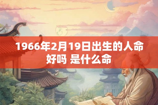 1966年2月19日出生的人命好吗 是什么命