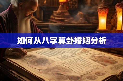 如何从八字算卦婚姻分析 如何从八字算卦婚姻分析