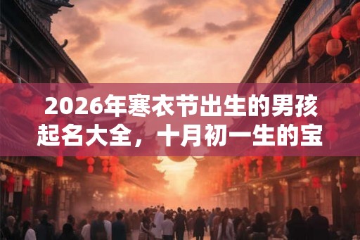 2026年寒衣节出生的男孩起名大全，十月初一生的宝宝命好吗？