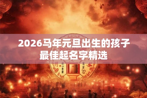 2026马年元旦出生的孩子最佳起名字精选