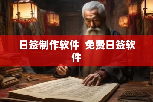 日签制作软件  免费日签软件
