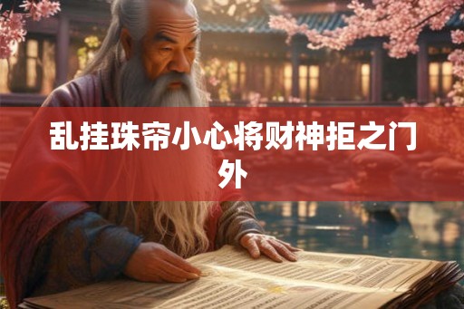 乱挂珠帘小心将财神拒之门外
