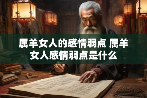 属羊女人的感情弱点 属羊女人感情弱点是什么