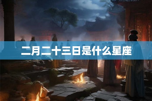 二月二十三日是什么星座