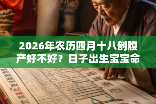 2026年农历四月十八剖腹产好不好？日子出生宝宝命运如何？
