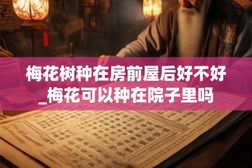梅花树种在房前屋后好不好_梅花可以种在院子里吗
