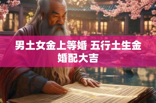 男土女金上等婚 五行土生金婚配大吉