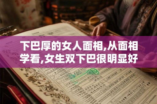下巴厚的女人面相,从面相学看,女生双下巴很明显好吗