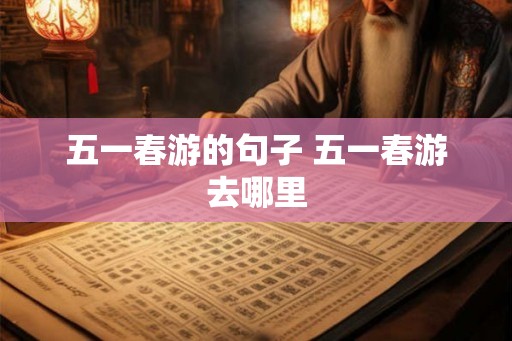 五一春游的句子 五一春游去哪里