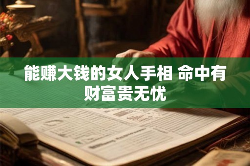 能赚大钱的女人手相 命中有财富贵无忧