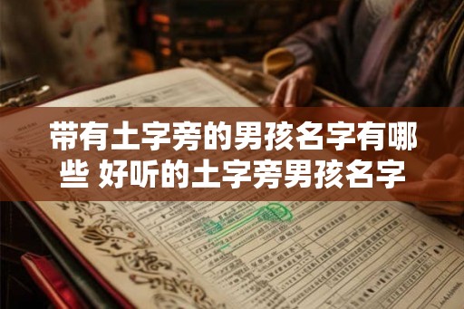 带有土字旁的男孩名字有哪些 好听的土字旁男孩名字 带有土字旁的男孩名字有哪些 好听的土字旁男孩名字