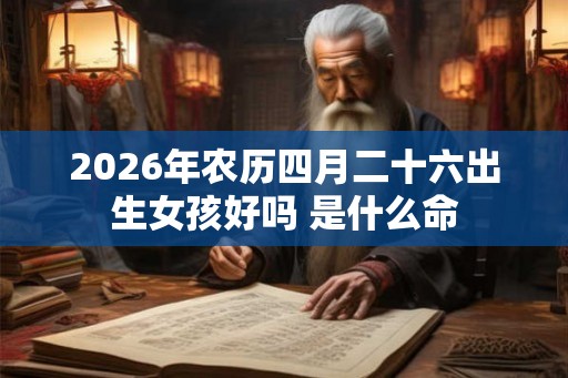 2026年农历四月二十六出生女孩好吗 是什么命