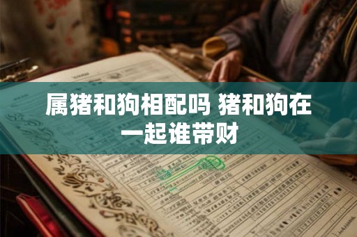属猪和狗相配吗 猪和狗在一起谁带财
