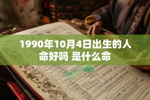 1990年10月4日出生的人命好吗 是什么命