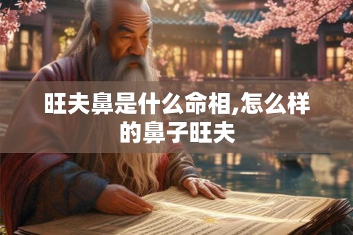 旺夫鼻是什么命相,怎么样的鼻子旺夫
