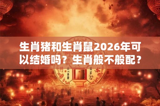 生肖猪和生肖鼠2026年可以结婚吗？生肖般不般配？