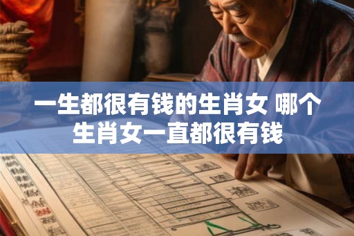 一生都很有钱的生肖女 哪个生肖女一直都很有钱