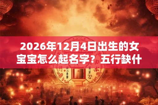 2026年12月4日出生的女宝宝怎么起名字？五行缺什么？