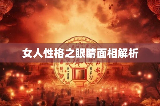 女人性格之眼睛面相解析
