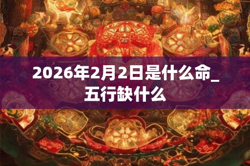 2026年2月2日是什么命_五行缺什么