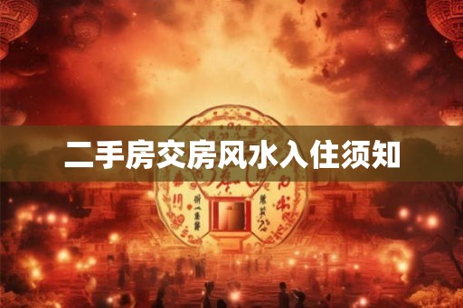 二手房交房风水入住须知