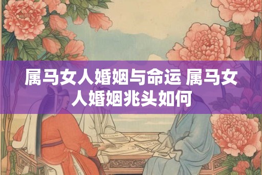 属马女人婚姻与命运 属马女人婚姻兆头如何 属马女人婚姻与命运 属马女人婚姻兆头如何