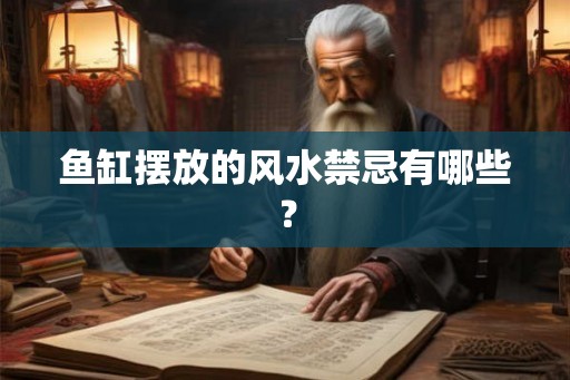 鱼缸摆放的风水禁忌有哪些? 鱼缸摆放的风水禁忌有哪些?