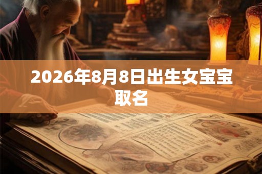 2026年8月8日出生女宝宝取名
