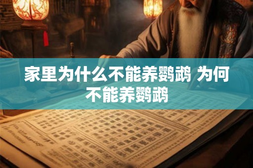 家里为什么不能养鹦鹉 为何不能养鹦鹉 家里为什么不能养鹦鹉 为何不能养鹦鹉