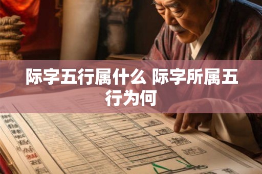 际字五行属什么 际字所属五行为何 际字五行属什么 际字所属五行为何