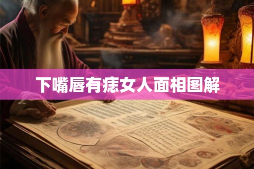 下嘴唇有痣女人面相图解