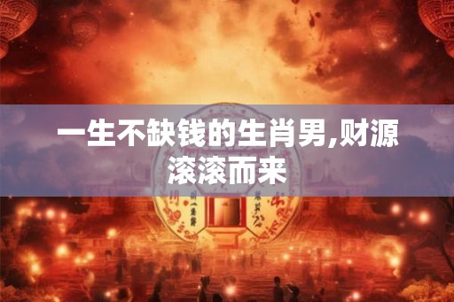一生不缺钱的生肖男,财源滚滚而来
