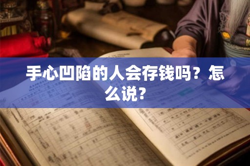 手心凹陷的人会存钱吗？怎么说？