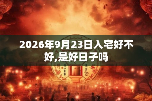 2026年9月23日入宅好不好,是好日子吗 2026年9月23日入宅好不好,是好日子吗
