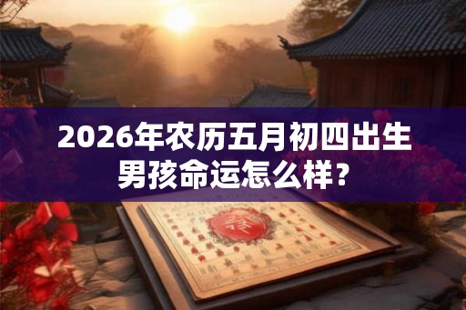 2026年农历五月初四出生男孩命运怎么样？