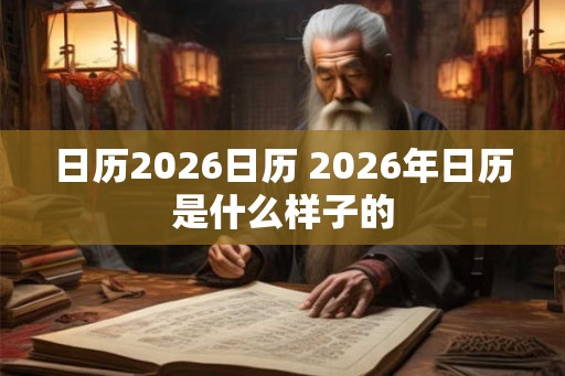 日历2026日历 2026年日历是什么样子的