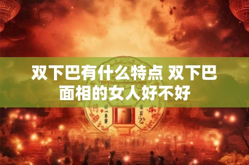 双下巴有什么特点 双下巴面相的女人好不好