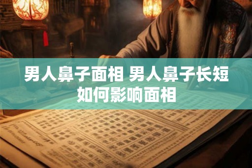 男人鼻子面相 男人鼻子长短如何影响面相