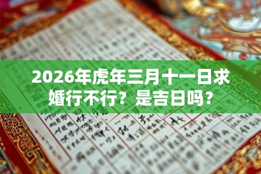 2026年虎年三月十一日求婚行不行?是吉日吗? 2026年虎年三月十一日求婚行不行?是吉日吗?