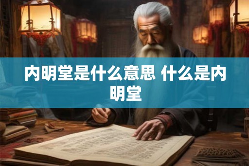 内明堂是什么意思 什么是内明堂