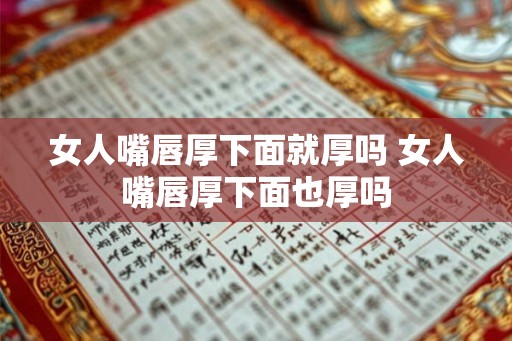 女人嘴唇厚下面就厚吗 女人嘴唇厚下面也厚吗
